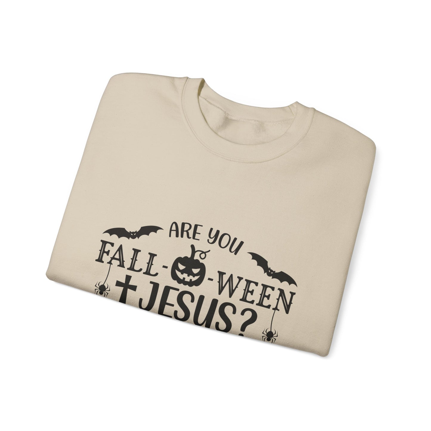 Are You Fall-O-Ween Jesus Sweater Christian Sweatshirt Fall Religious Sweater Matthew 4:19 Bible Verse Sweatshirt Falloween Jesus Halloween