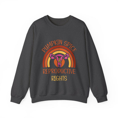 Pumpkin Spice and Reproductive Rights Sweatshirt Feminist Sweater Human Rights Sweatshirt Social Justice Sweatshirt Retro Fall Season Sweat