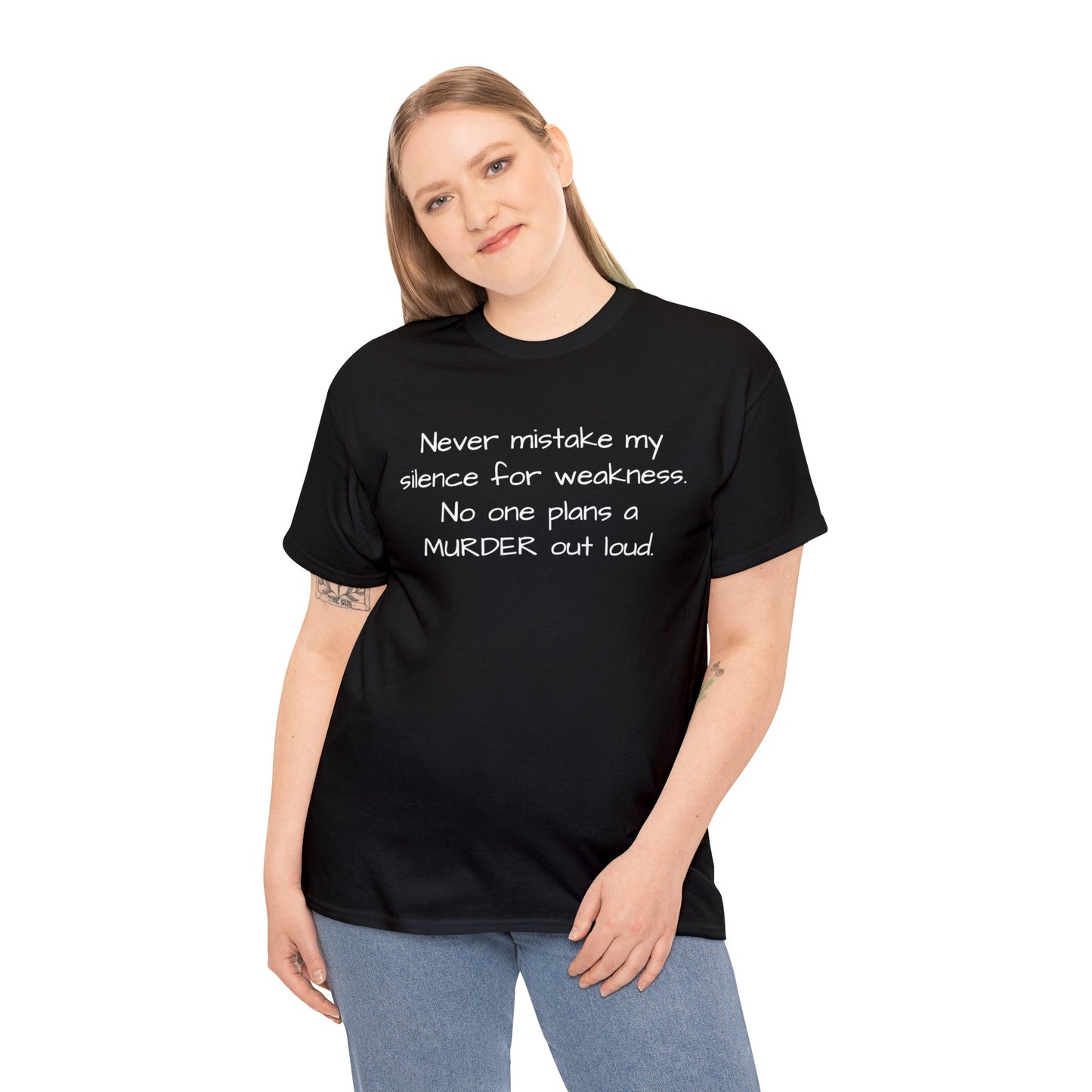 Funny Sarcastic Unisex Softsytle T-shirt, "Never mistake my silence..", Unique Him/Her Gift, Humour Novelty Gag Tee Present