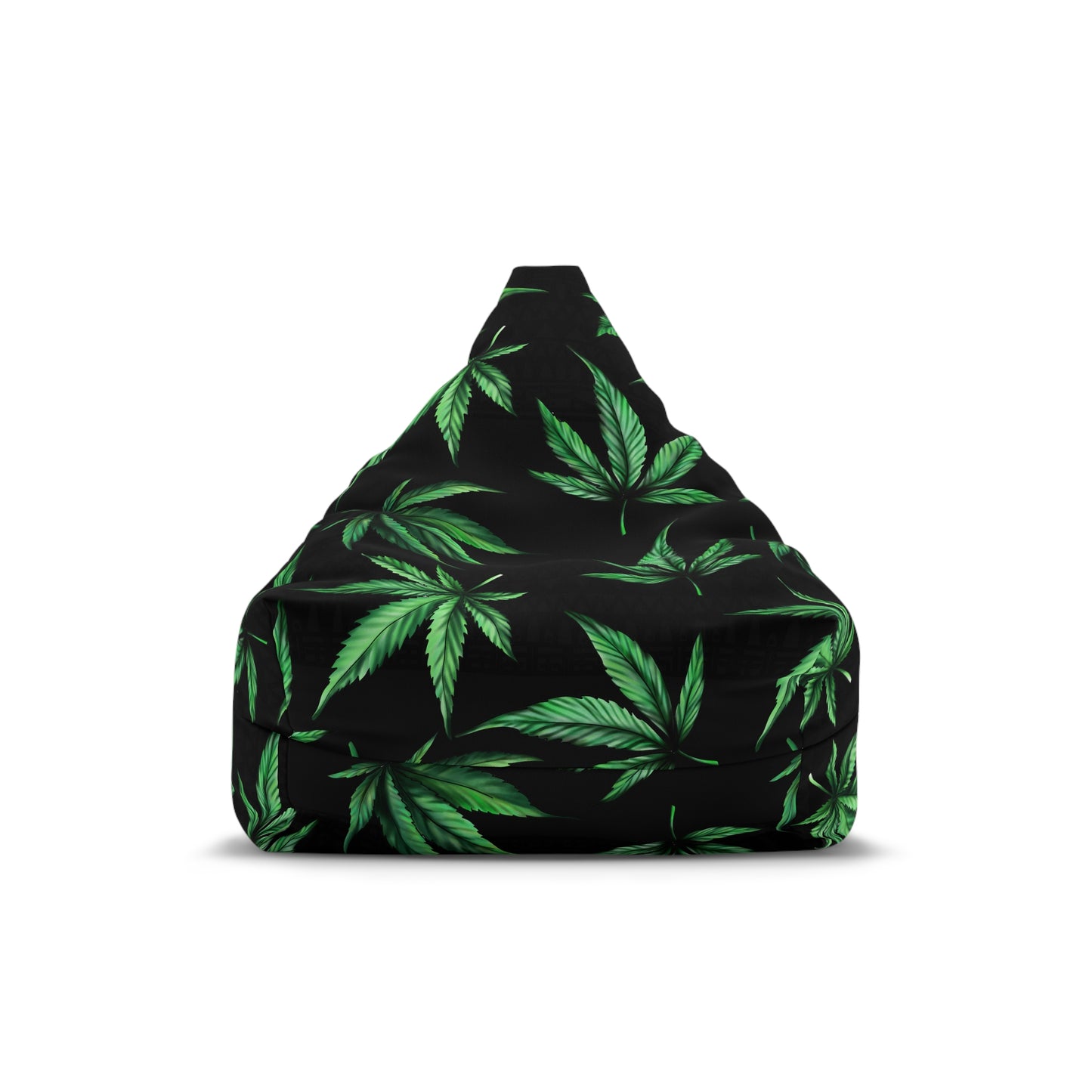 Marijuana Pot Leaves Gaming Bean Bag Chair Cover Black Green Home Decor Weed Cannabis Games Beanbag Living Room Gift Adults Bedroom Man Cave