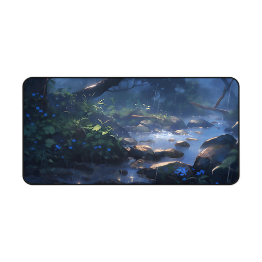 Anime Magic Trails Mat Lofi Office Desk Accessory Manga Forest Stream Mouse Pad Japanese XL Desk Pad Large Gaming Mousepad Unique Gift Idea