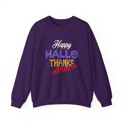 Happy Hallothanksmas Sweatshirt Halloween Sweater Holiday Season Sweatshirt Thanksgiving Apparel Christmas Outfit Autumn Fall Sweatshirt