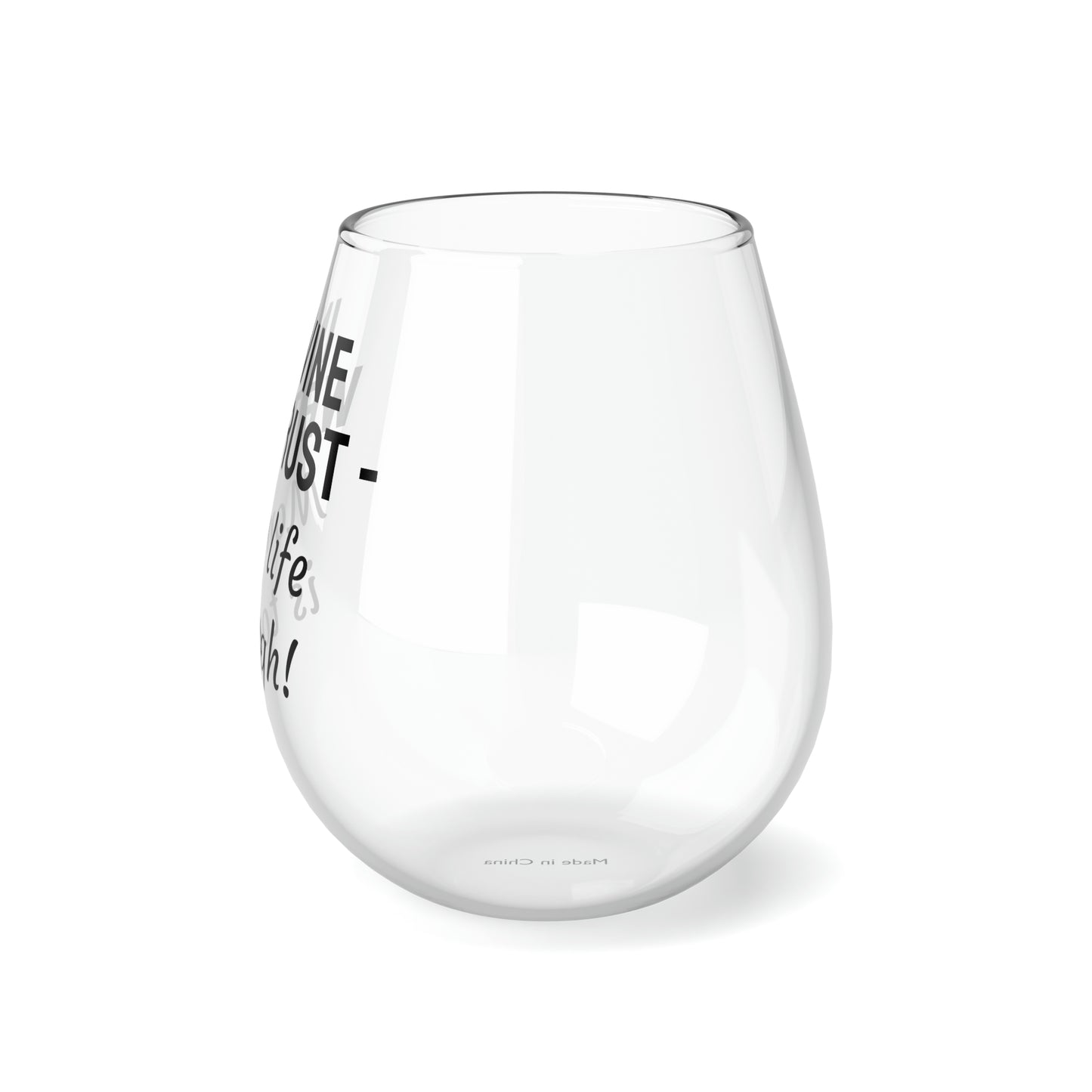 Funny Mother's Stemless Wine Glass, "In wine we trust...", Mother's Day Gift, Best Present for Mom, Christmas, Birthday, Unique Novelty Bar