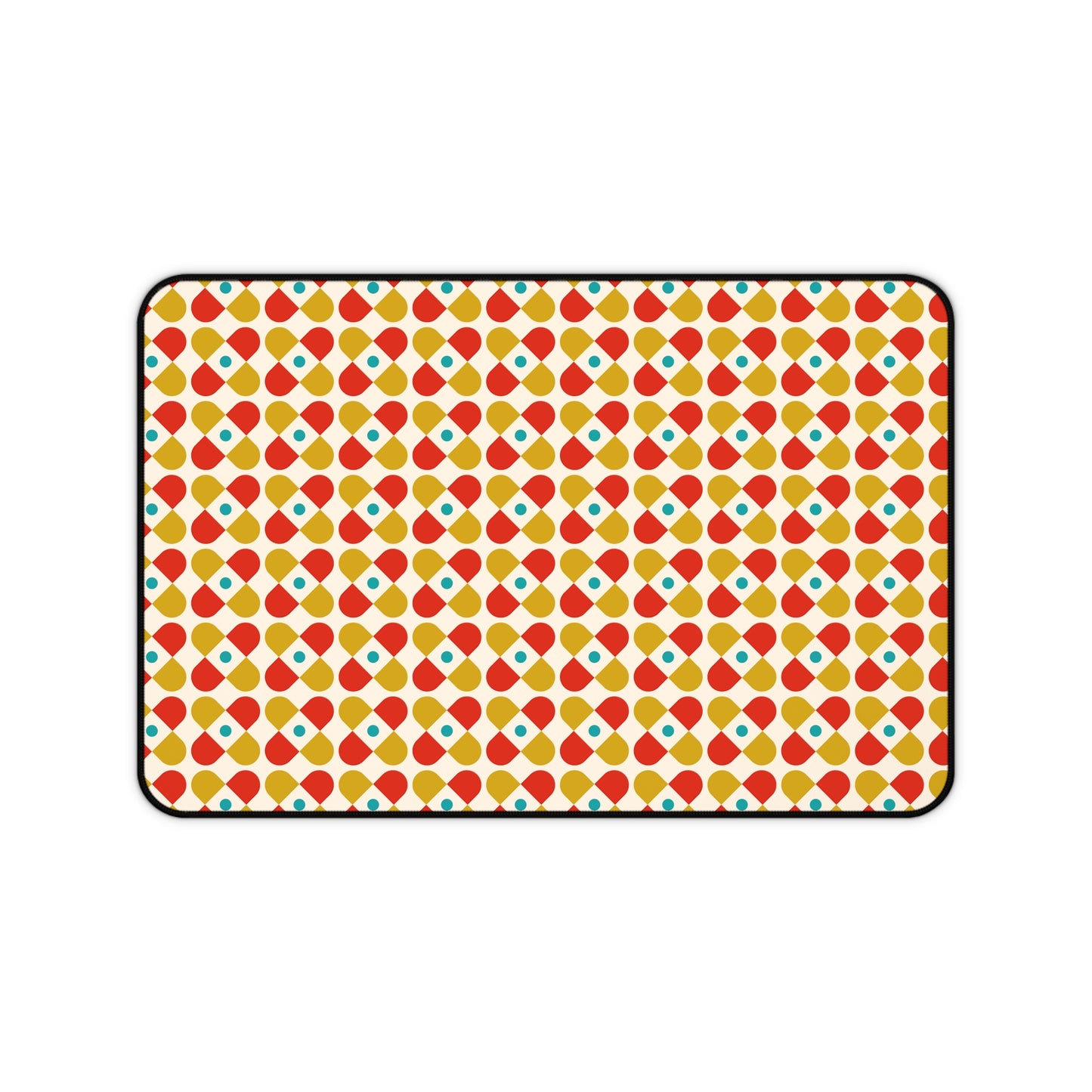 Mid Century Modern Desk Mat 1960s Retro Funky Office Desk Accessories Boho Chic Mouse Pad Hippie Groovy Vintage Desk Pad Unique Gift Idea