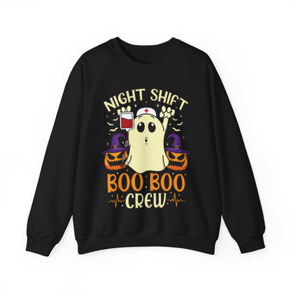 Night Shift Boo Boo Crew Sweatshirt Halloween Nurse Sweater Halloween Night Shift Nurse Sweatshirt Boo Crew Fall Autumn Nursing Student Gift