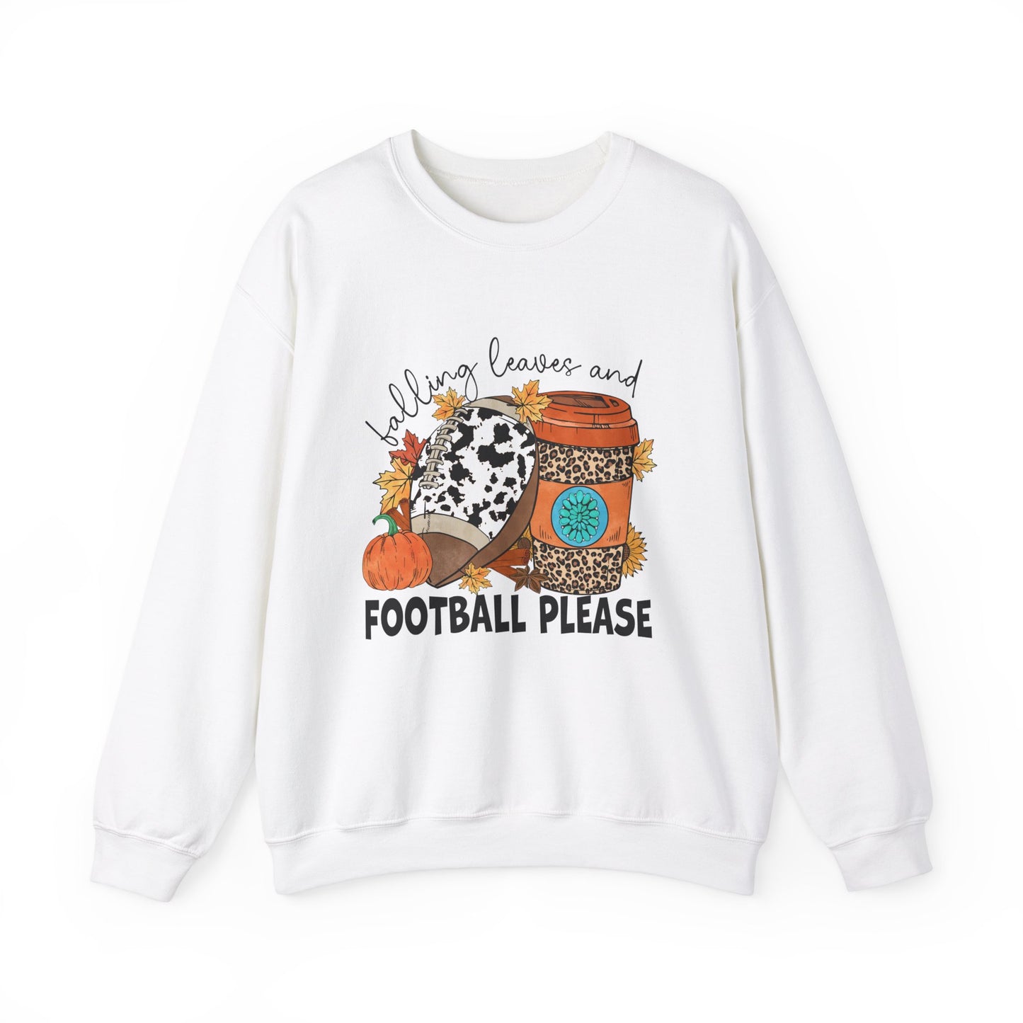 Autumn Leaves And Football Please Sweatshirt Fall Leaves Sweater Fall Football Sweatshirt Fall Vibes Sweater Unisex Fall Shirt Autumn Sweat