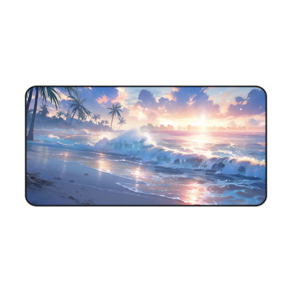 Anime Beach Desk Mat Skyscraper Office Desk Accessoies Manga Fan Mouse Pad Japanese Desk Pad Landscape Large Gaming Mousepad XL Unique Gift