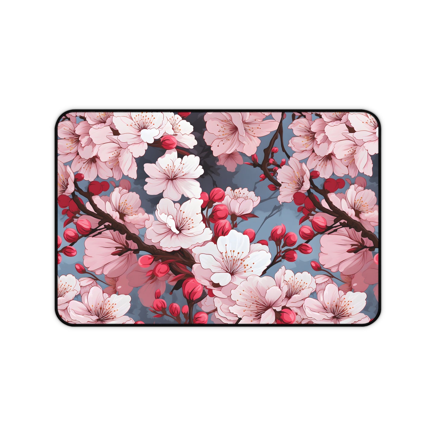 Anime Cherry Blossoms Desk Mat Lofi Office Desk Accessory Manga Floral Mouse Pad Japanese XL Desk Pad Large Gaming Mousepad Unique Gift Idea