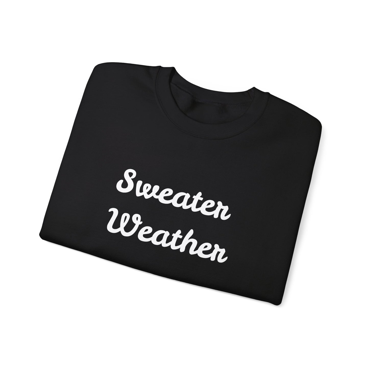 Fun Unisex Crewneck Sweatshirt,"Sweater Weather", Cute Unique Him/Her Gift, Novelty Present Christmas, Birthday, Any Occasion