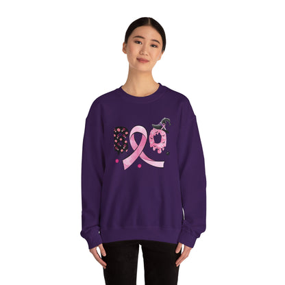 Breast Cancer Boo Sweatshirt Halloween Sweater Cute Breast Cancer Ribbon Halloween Apparel Cancer Warrior Sweat Breast Cancer Survivor Gift