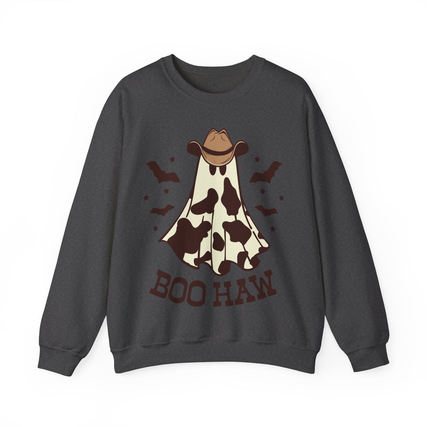 Boo Haw Halloween Sweatshirt Western Halloween Sweater Retro Halloween Sweat Country Cowgirl Halloween Apparel Cowboy Vintage Ghost Crewneck