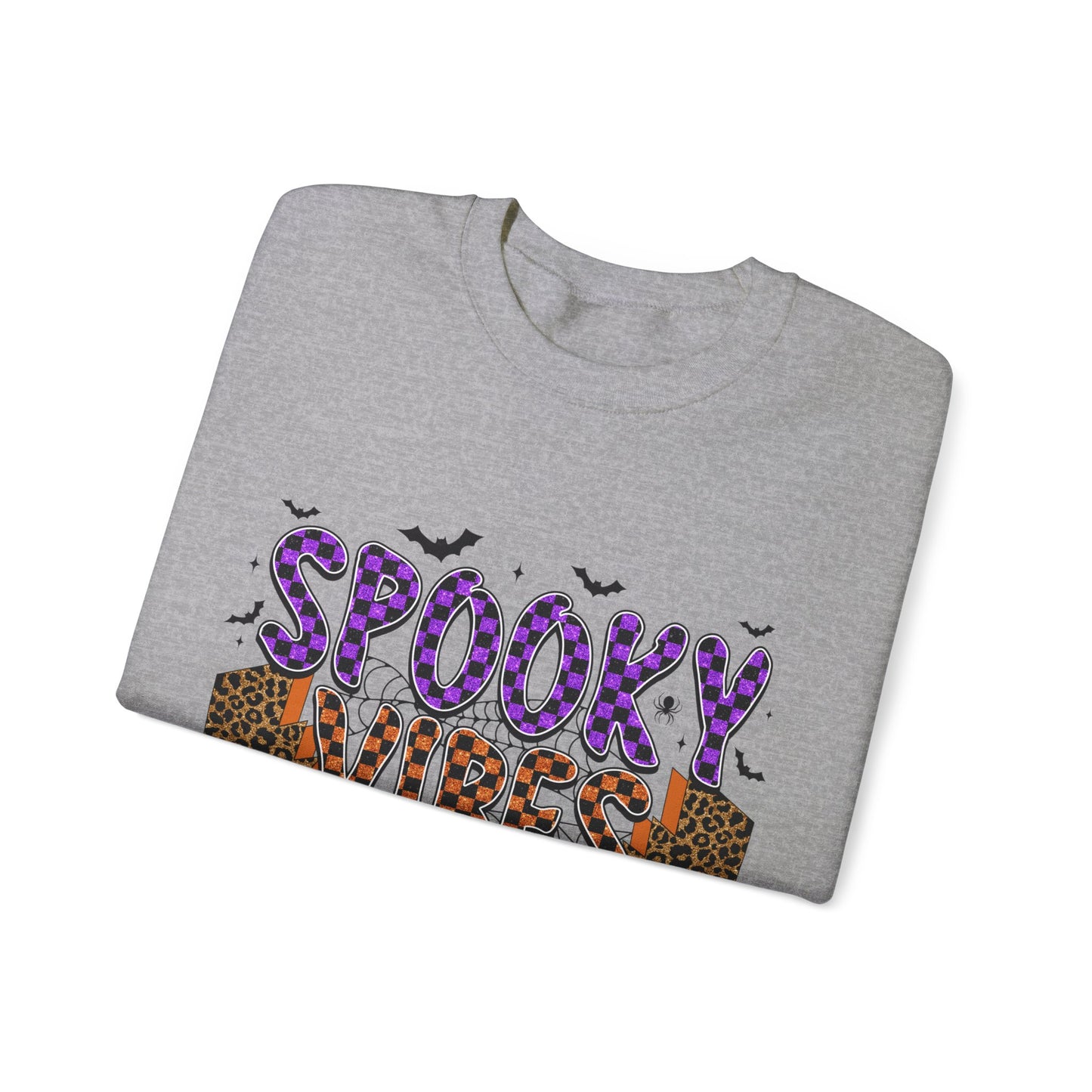 Spooky Vibes Sweatshirt Retro Halloween Sweater Halloween Vintage Sweatshirt Spooky Season Halloween Apparel Fall Crewneck Groovy Halloween