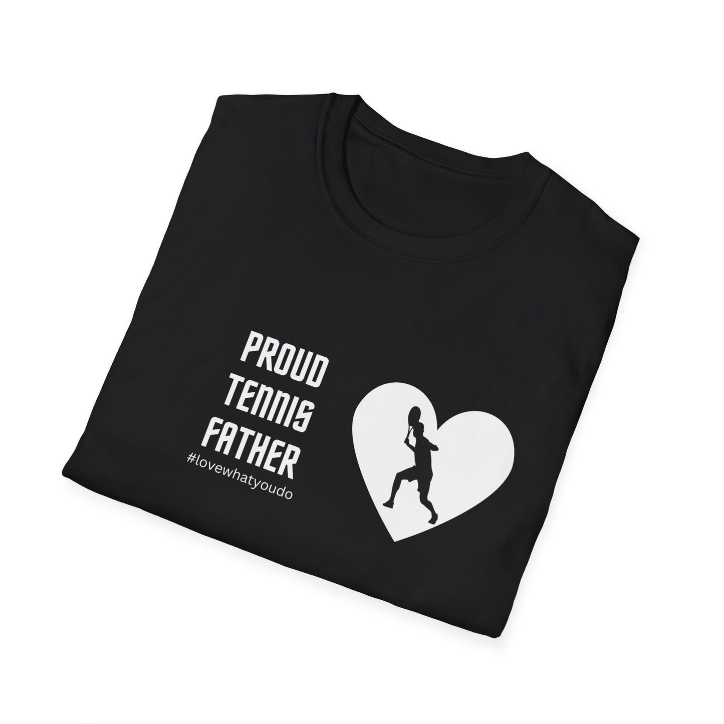 Dad's Profession T-shirt ,"Proud Tennis Father",Father's Day Gift,Unique Men's Apparel,Novelty Love Appreciation Occupation Tee