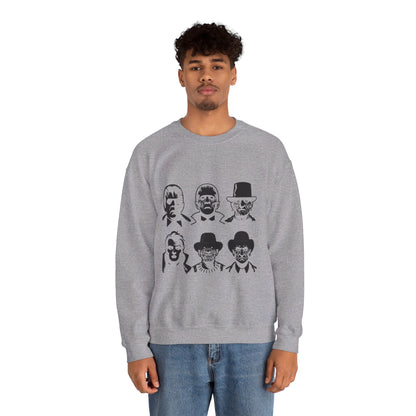 Horror Movie Characters Sweatshirt Horror Movie Addict Sweater Scary Movie Characters Sweatshirt Halloween Sweater Horror Movie Club Gift