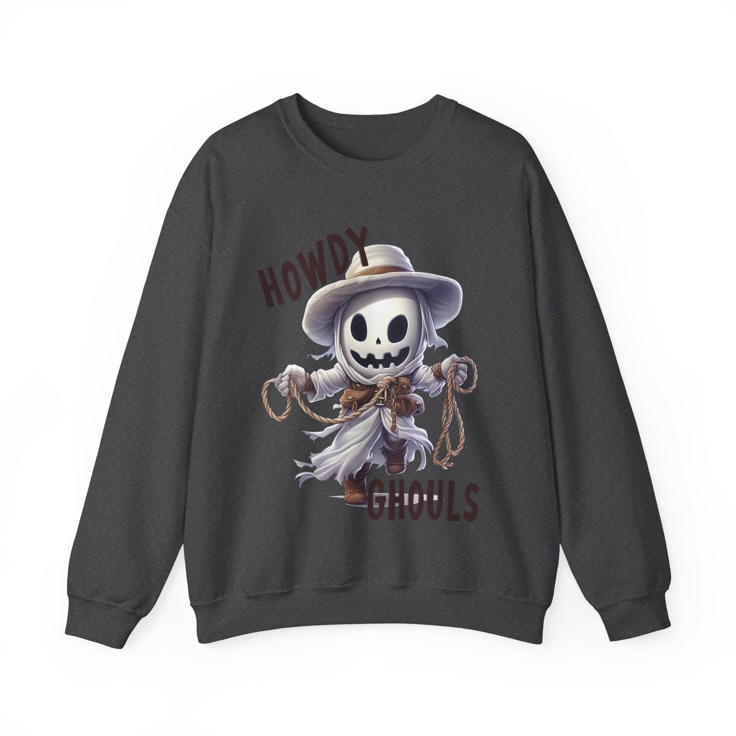 Howdy Ghouls Western Halloween Sweatshirt Funny Western Ghost Halloween Sweater Punny Ghost Howdy Ghouls Pullover Sweater Fall Unisex Gift