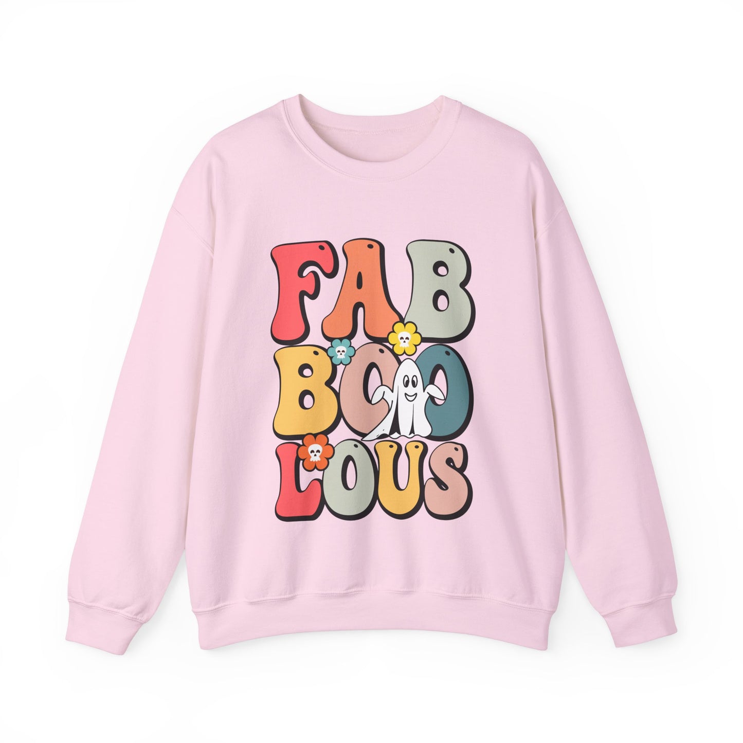 Faboolous Sweatshirt Fabulous Sweater Retro Halloween Sweatshirt Spooky Sweater Groovy Ghost Apparel Trick Or Treat Fall Crewneck Women Gift