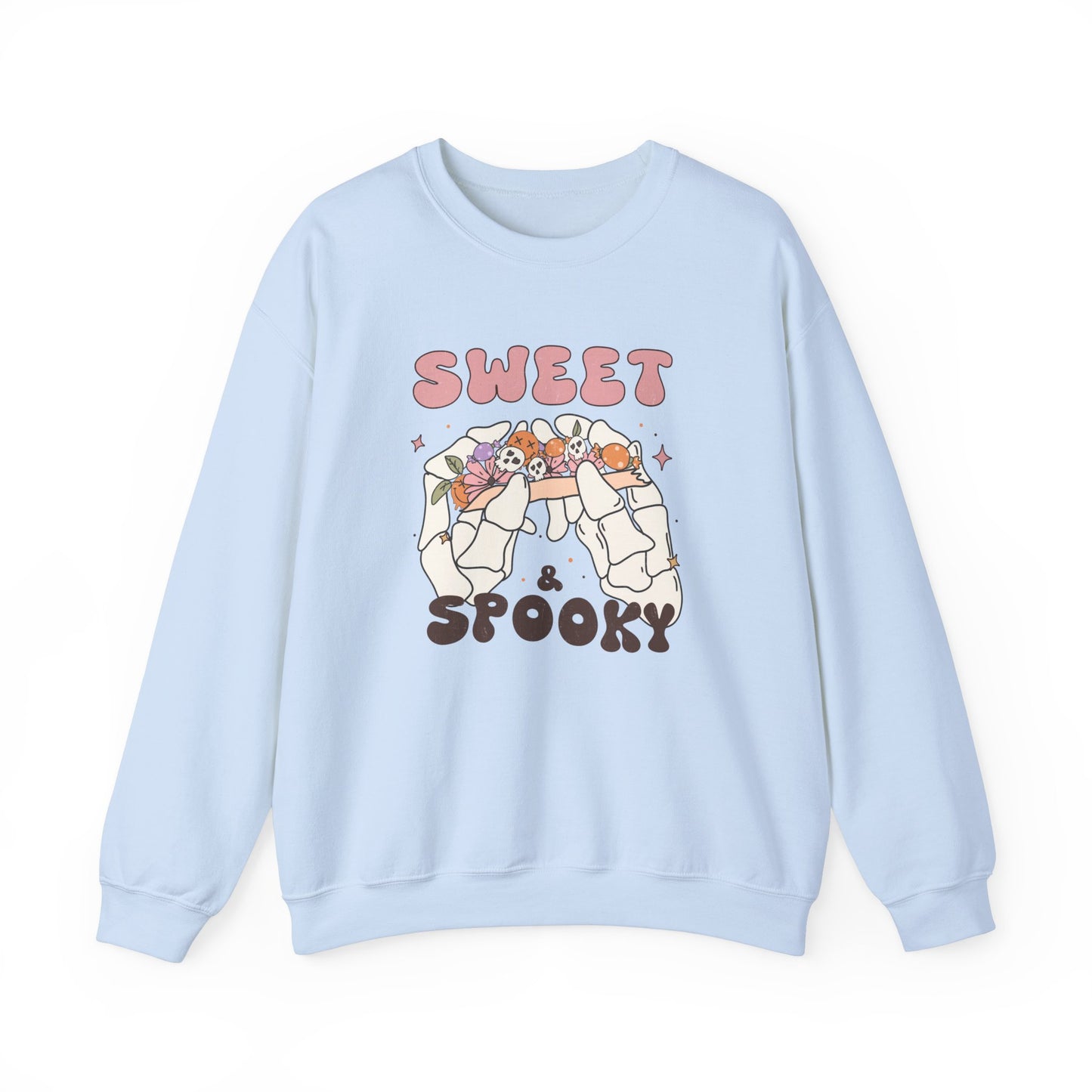 Sweet and Spooky Sweatshirt Retro Halloween Crewneck Groovy Fall Sweater Vintage Halloween Apparel Cool Funky Unique Novelty Women Gift Girl