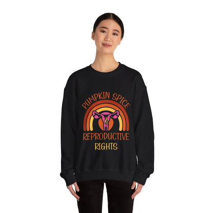 Pumpkin Spice and Reproductive Rights Sweatshirt Feminist Sweater Human Rights Sweatshirt Social Justice Sweatshirt Retro Fall Season Sweat