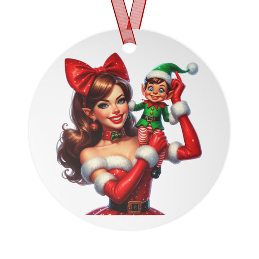 1950s Pin-Up Girl Ornament Christmas Tree Holiday Ornament Retro Vintage Decor Housewife Pop-Art Secret Santa Gift Xmas Stocking Filler 10