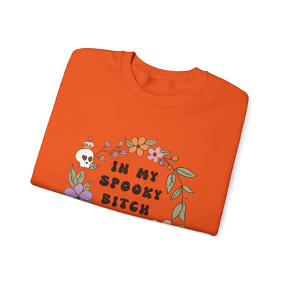 In My Spooky Bitch Era Sweatshirt Funny Halloween Sweater Trendy Retro Halloween Spooky Bitch Vintage Halloween Sweater Fall Season Women