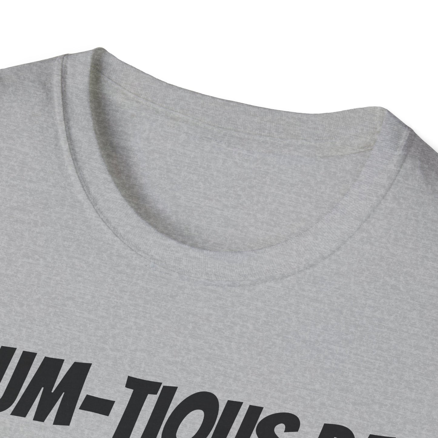 Funny Rugby Dad's Mens Softstyle T-shirt, "Scrum-tious Dad", Father's Day Gift, Humorous Unique Novelty Apparel Tee Present