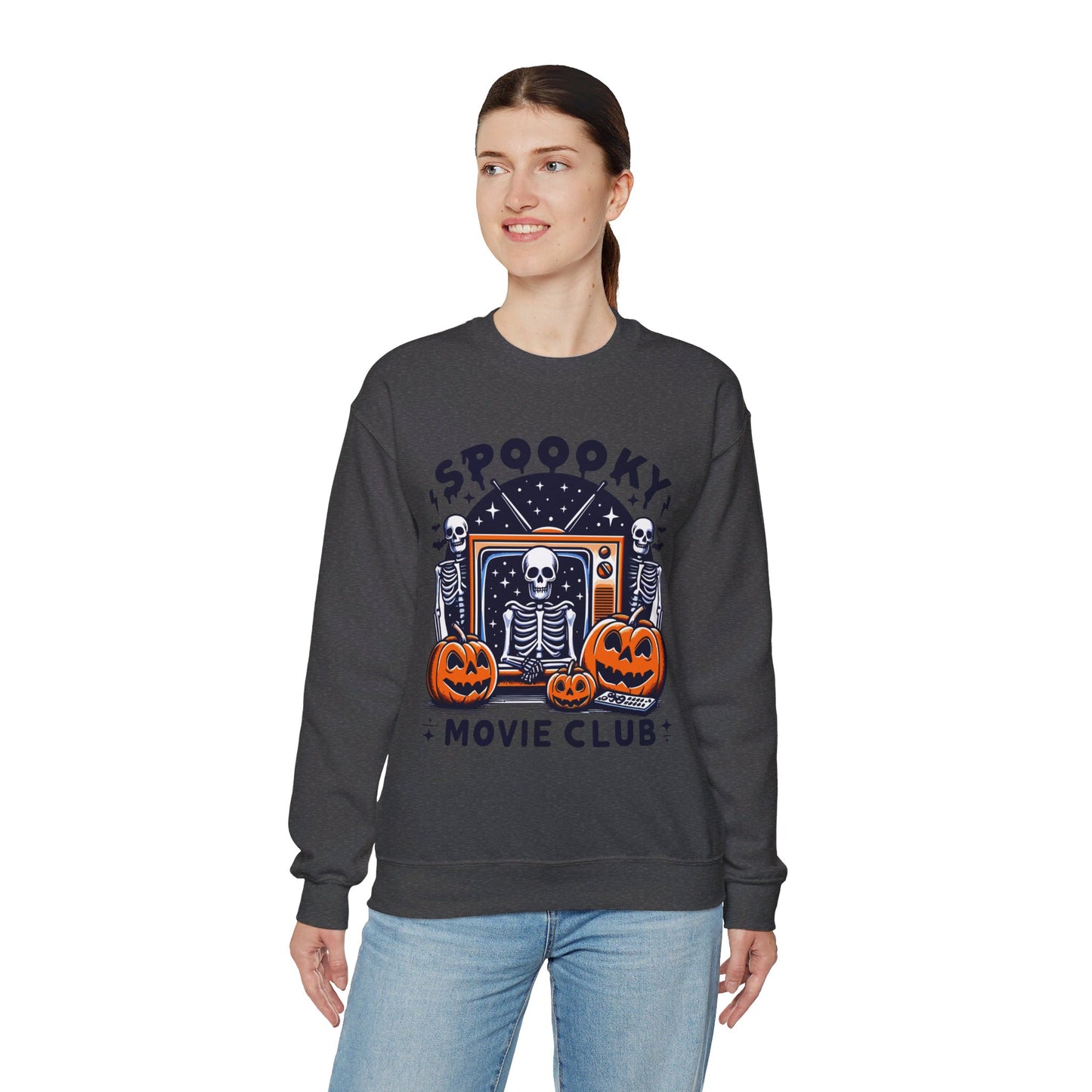 Spooky Movie Club Sweatshirt Spooky Season Sweater Horror Movie Addict Sweatshirt Halloween Sweater Horror Movie Fan Club Gift Scary Movie