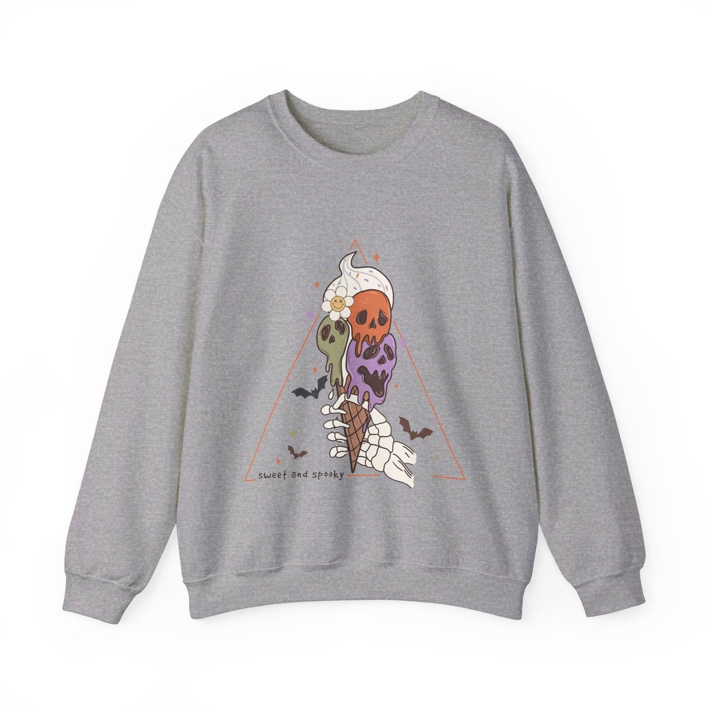 Sweet and Spooky Sweatshirt Retro Halloween Crewneck Groovy Vintage Halloween Apparel Fall Sweater Cool Funky Unique Novelty Women Gift Girl