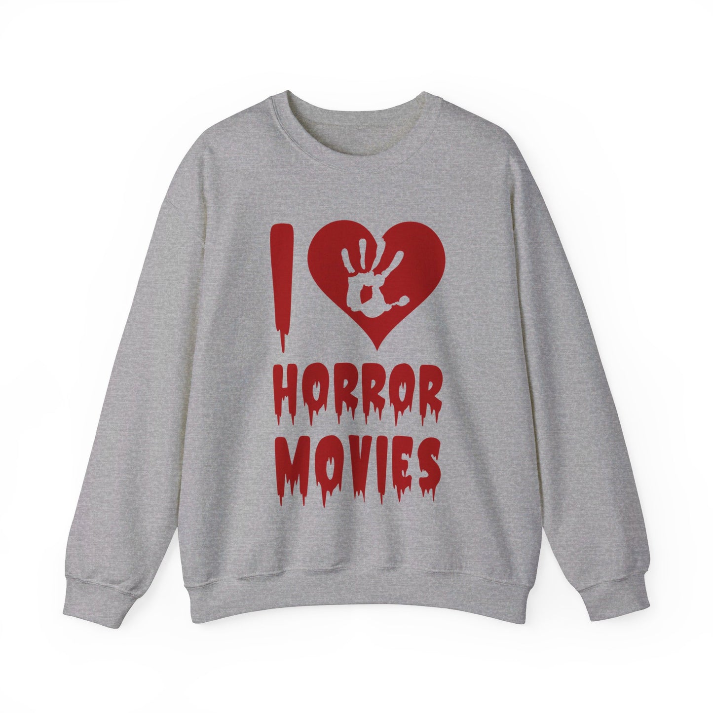 I Love Horror Movies Sweatshirt Horror Movie Addict Sweatshirt Halloween Horror Fan Club Sweatshirt Horror Club Movie Fanatic Halloween Gift