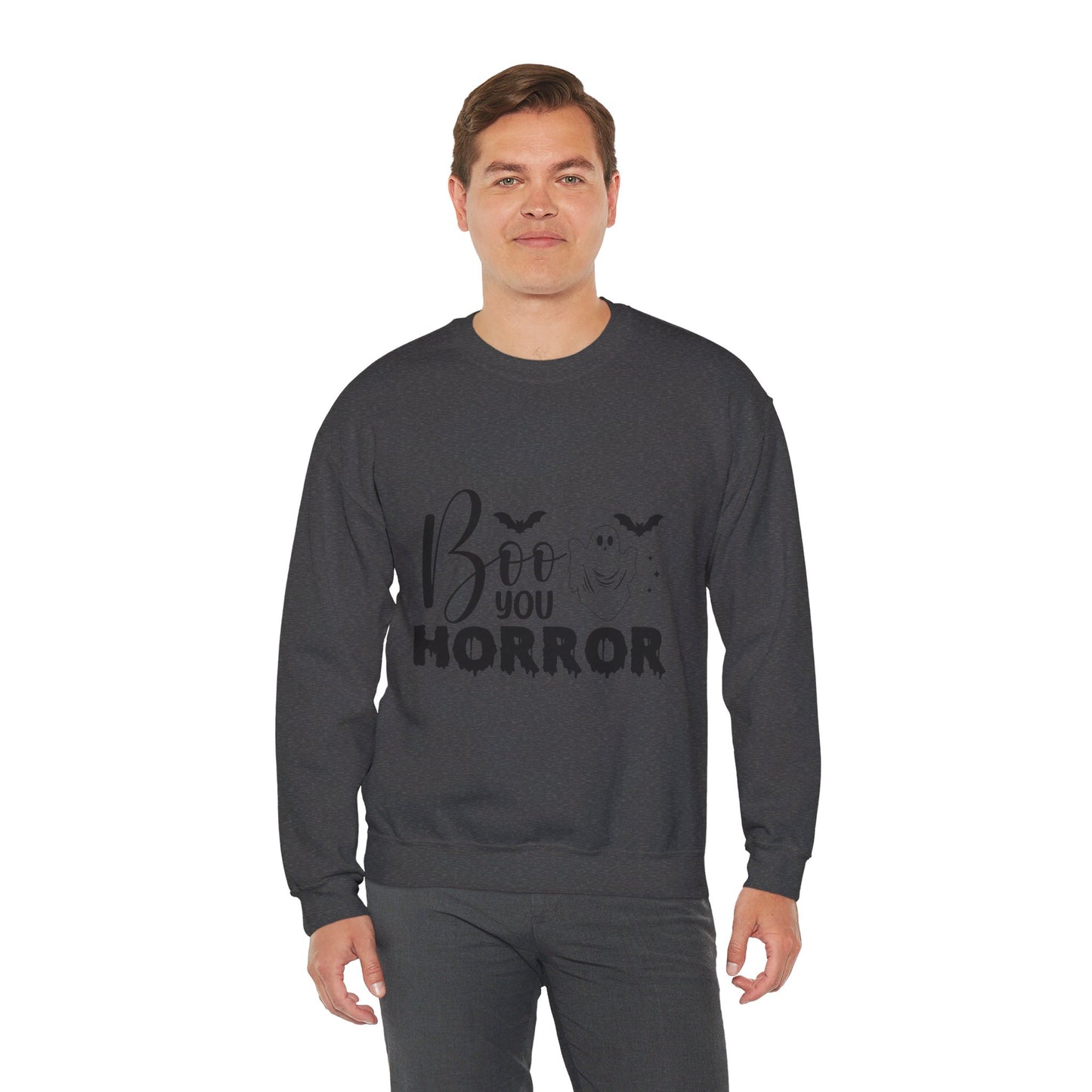 Boo You Horror Sweatshirt Funny Halloween Sweater Spooky Season Sweatshirt Horror Movie Halloween Outfit Funny Ghost Pullover Crewneck Sweat