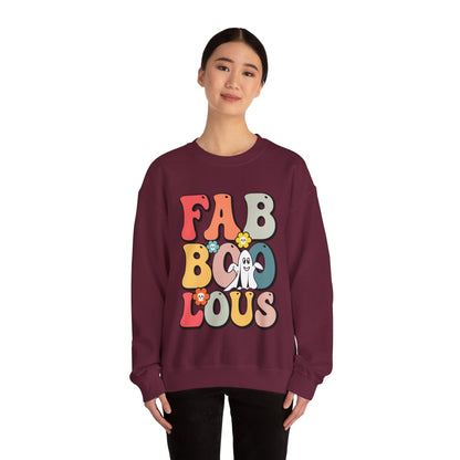 Faboolous Sweatshirt Fabulous Sweater Retro Halloween Sweatshirt Groovy Ghost Sweater Spooky Apparel Trick Or Treat Fall Crewneck Women Gift