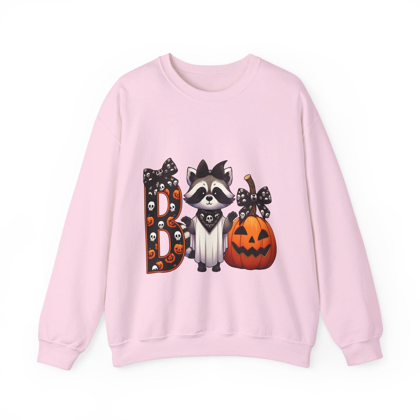 Boo Raccoon Sweatshirt Halloween Raccoon Costume BOO Pullover Sweater Raccoon Lovers Sweatshirt Halloween Cute Raccoon Gift Spooky Season