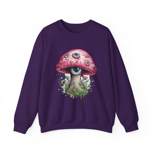 Magic Mushroom Sweatshirt Cottagecore Halloween Sweater Retro Fall Sweatshirt Psychedelic Shroom Sweater Groovy Spooky Season Magic Apparel