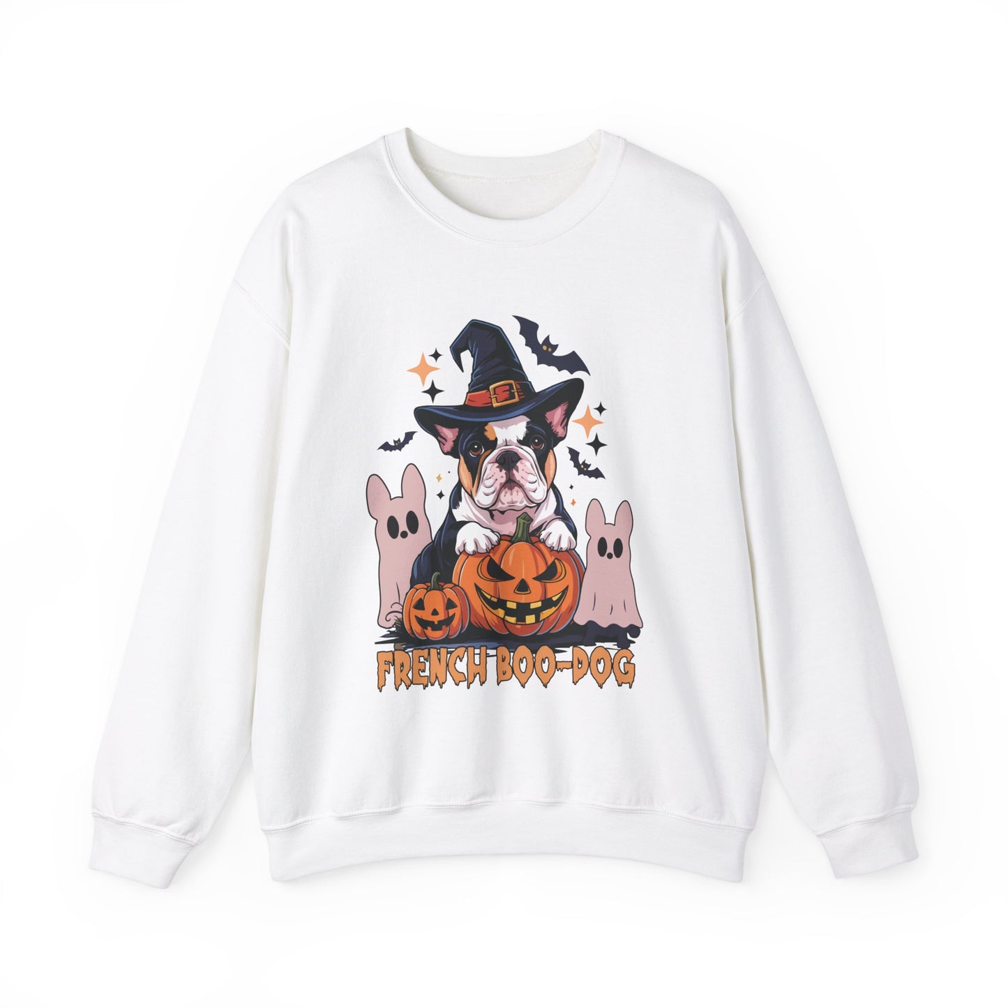 French Boo-Dog Sweatshirt Funny Halloween French Bulldog Sweater Frenchie Lover Pullover Unisex Sweater French Bulldog Lover Gift Frenchie