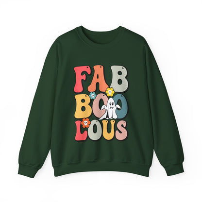 Faboolous Sweatshirt Fabulous Sweater Retro Halloween Sweatshirt Groovy Ghost Sweater Spooky Apparel Trick Or Treat Fall Crewneck Women Gift