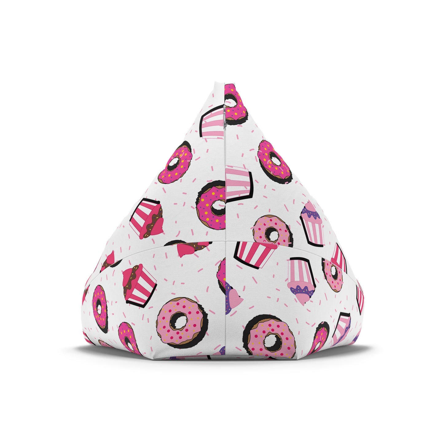 Cupcakes Donuts Bean Bag Chair Cover Playroom Pink Beanbag Living Room Home Aesthetic Decor Teens Dorm Bedroom Girls Games Room Chair Gift