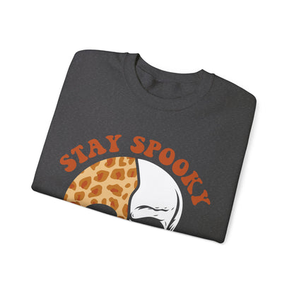 Stay Spooky Sweatshirt Halloween Sweater Spooky Season Sweatshirt Skeleton Smiley Retro Halloween Crewneck Vintage Fall Retro Autumn Apparel