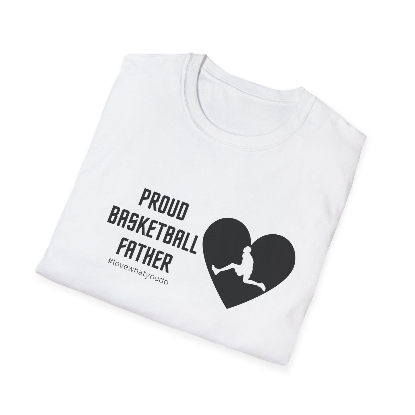 Dad's Profession T-shirt ,"Proud Basketball Father",Father's Day Gift,Unique Men's Apparel,Novelty Love Appreciation Tee