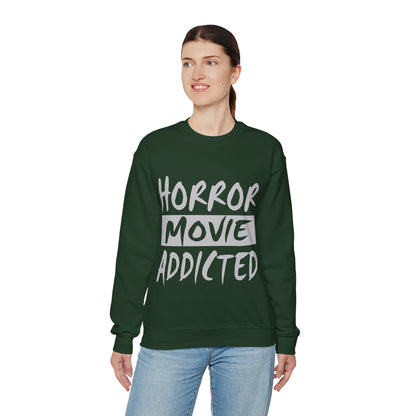 Horror Movie Addicted Sweatshirt Scary Movie Sweater Horror Movie Addict Sweatshirt Halloween Sweater Horror Movie Fan Club Gift Horror Fans