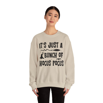 It's Just a Bunch of Hocus Pocus Sweatshirt Halloween Party Sweater Hocus Pocus Sanderson Sisters Sweatshirt Halloween Witches Party Outfit