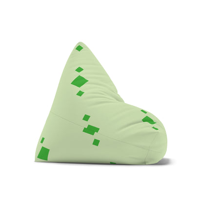 Green Angle Pattern Bean Bag Chair Cover Groovy Geometric Art Home Decor Funky Green Teen Dorm Bedroom Living Room Furniture Gaming Chair