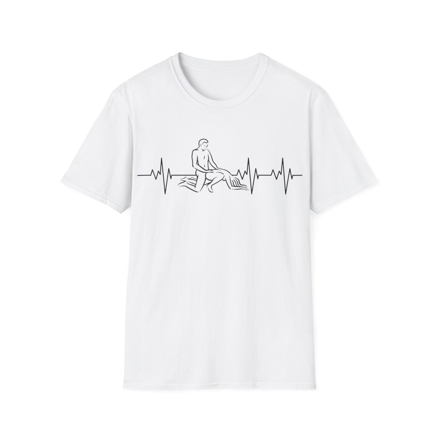 Unisex Heartbeat Kama Sutra T Shirt, Favorite Sexual Pose No.38,Erotic Sexual Desire Couples Gift,Naughty Kinky Adult T-shirt