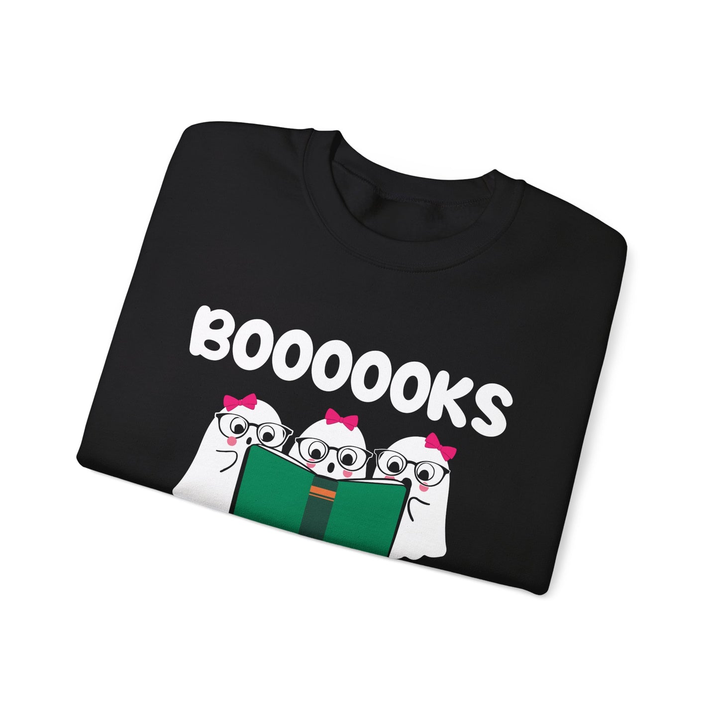 Ghost Reading Books Sweatshirt Bookish Halloween Sweater Funny Halloween Teacher Gift Librarian Halloween Sweatshirt Booooks Ghost Crewneck