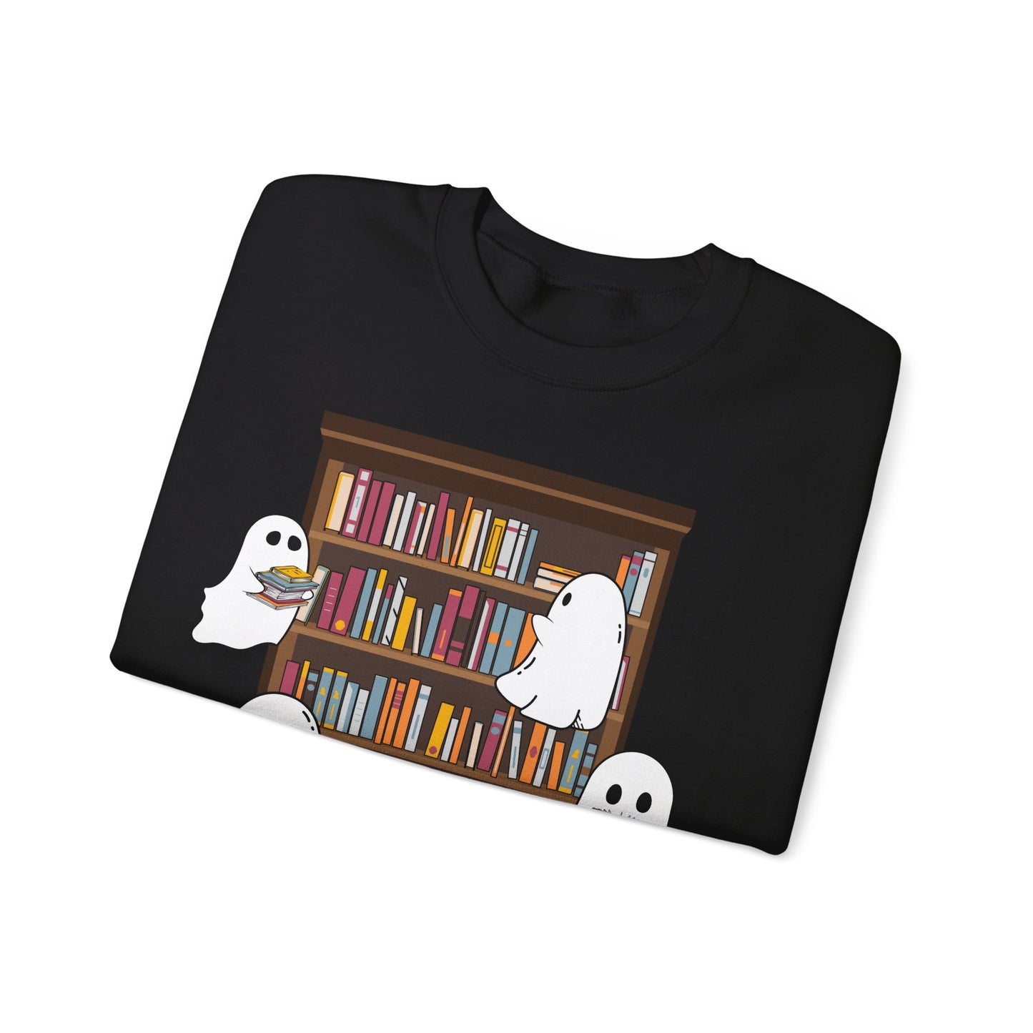 Ghosts Reading Sweatshirt Teacher Halloween Sweater Librarian Sweatshirt Book Lover Sweater Read More Booooks Sweat Halloween School Sweater