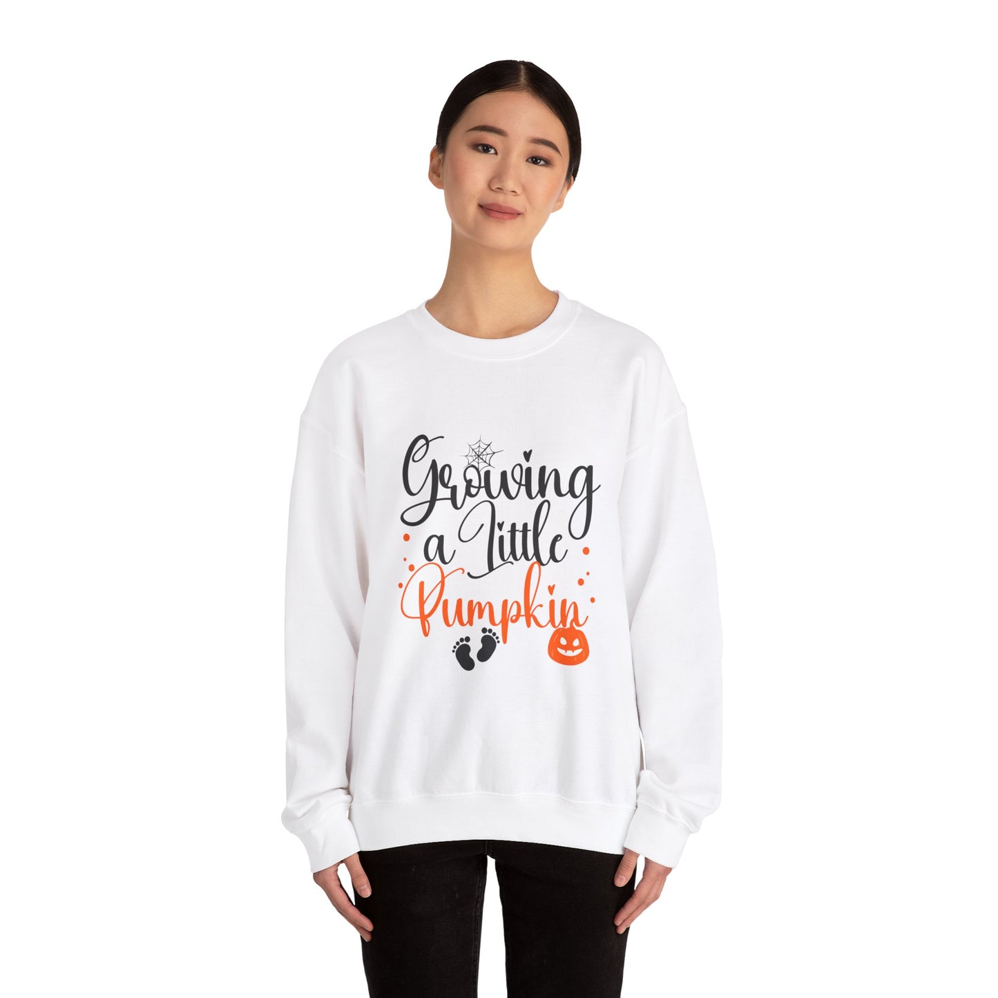 Growing a Little Pumpkin Sweatshirt Maternity Halloween Sweater Fall Pregnancy Reveal Sweater Cute Mom to Be Halloween Outfit Pregnancy Gift