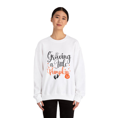 Growing a Little Pumpkin Sweatshirt Maternity Halloween Sweater Fall Pregnancy Reveal Sweater Cute Mom to Be Halloween Outfit Pregnancy Gift