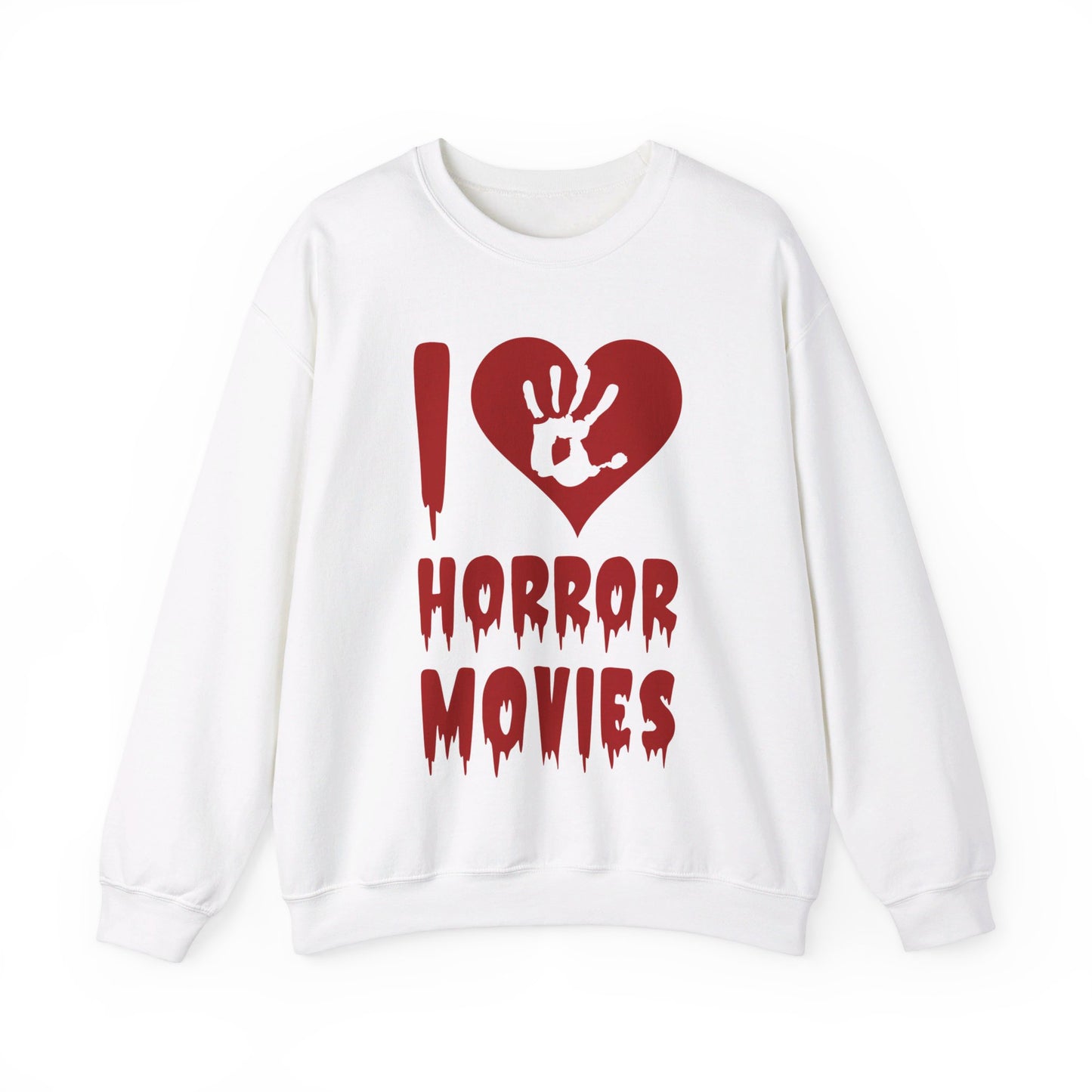 I Love Horror Movies Sweatshirt Horror Movie Addict Sweatshirt Halloween Horror Fan Club Sweatshirt Horror Club Movie Fanatic Halloween Gift