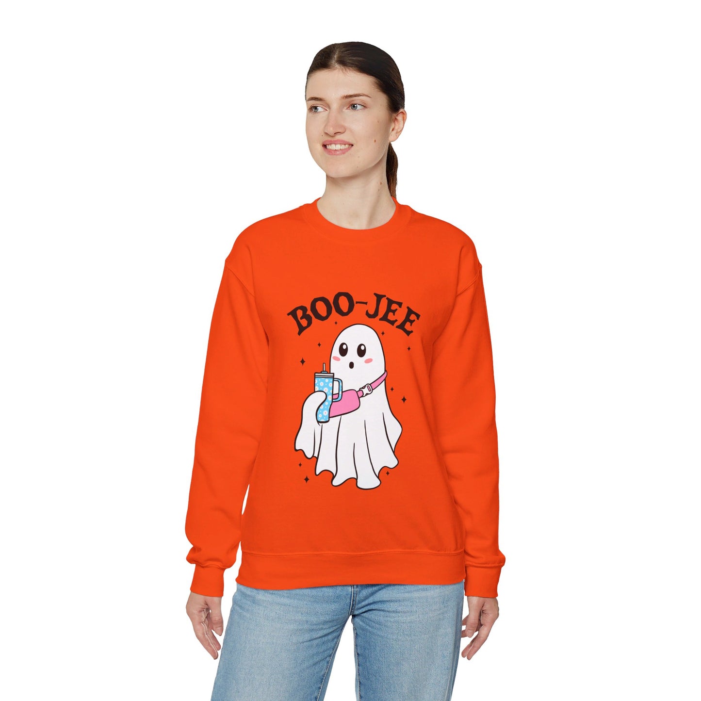 Halloween Boo-Jee Sweatshirt Boujee Ghost Sweater Cute Ghost Halloween Sweatshirt Boo-Jee Funny Halloween Spooky Season Pullover Sweater