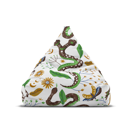 Boho Chic Bean Bag Chair Cover Autumn Snakes Home Decor Cottagecore Aesthetic New Home Gift Adult Bedroom Living Room Furniture Gaming Chair