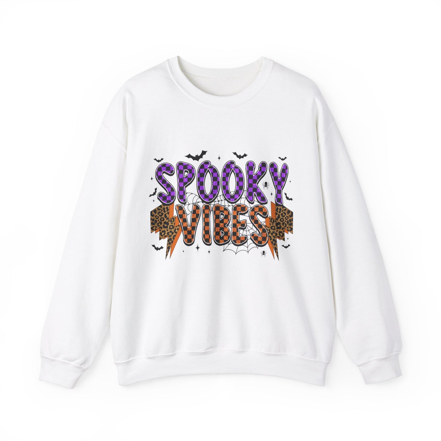 Spooky Vibes Sweatshirt Retro Halloween Sweater Halloween Vintage Sweatshirt Spooky Season Halloween Apparel Fall Crewneck Groovy Halloween