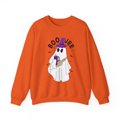 Halloween Ghost Sweatshirt Boo Jee Sweater Boo Sweatshirt Cute Ghost Sweat Spooky Season Halloween Apparel Spooky Vibes Crewneck Women Gift